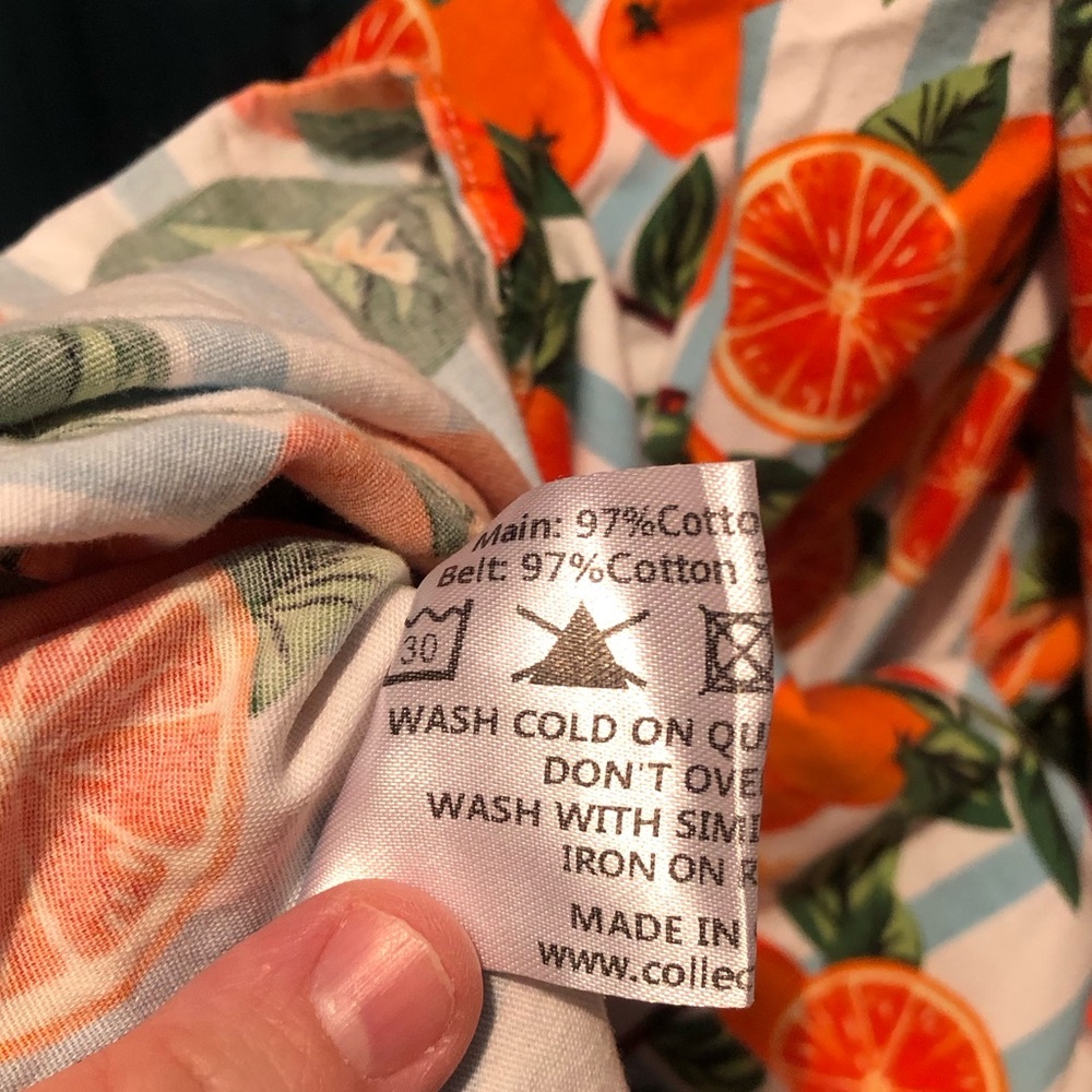 MODCLOTH x COLLECTIF Citrus Orange Blossom Stripe Swing Dress - Picture 8 of 11